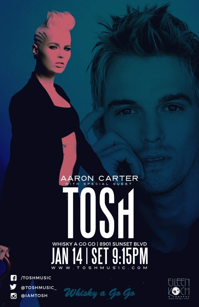 Tosh Opening for Aaron Carter